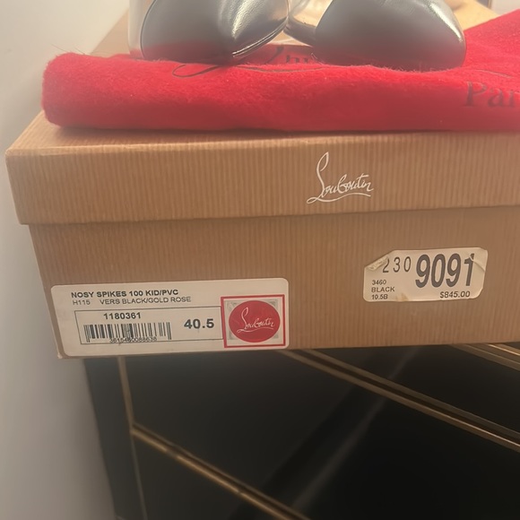 Christian Louboutin Nosy Spikes 100 KID/PVC - Picture 6 of 16